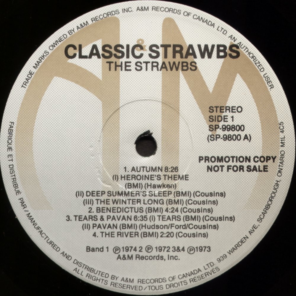 Classic Strawbs reissue side 1